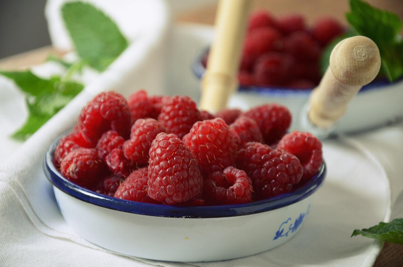 Frische Himbeeren